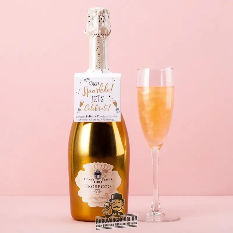 Địa chỉ bán vang no oro prosecco conte priuli brut cao cap giá rẻ tại Hà Nội
