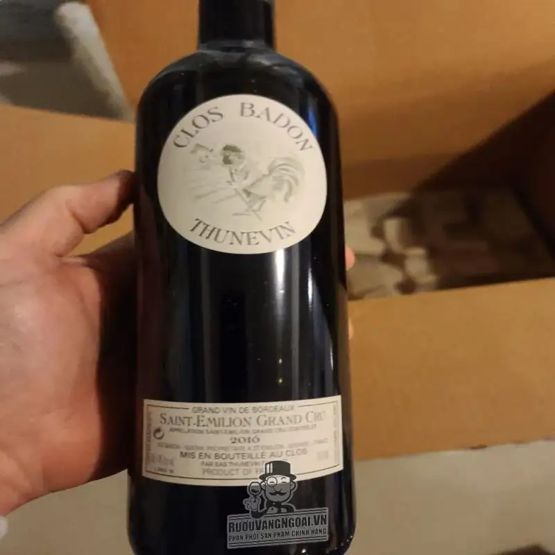 Mua vang phap clos badon thunevin saint emillion grand cru giá rẻ tại Sài Gòn