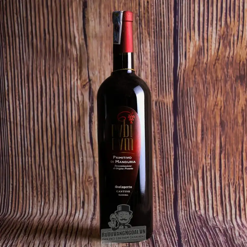 Rượu Vang Đỏ Rubinum 17 Primitivo Di Manduria cao cấp