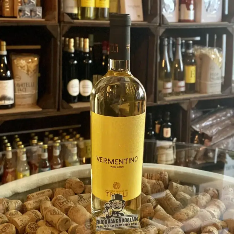 Mua ruou vang trang y vermentino trulli giá rẻ tại Hà Nội