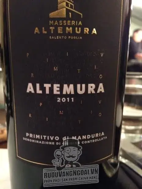 Vang Ý Primitivo di Manduria Masseria Altemura Puglia