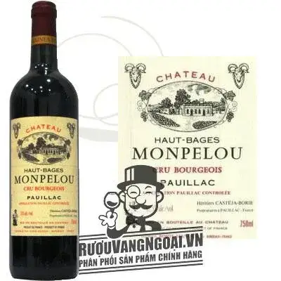 Rượu vang Pháp Chateau Haut Bages Monpelou Pauillac